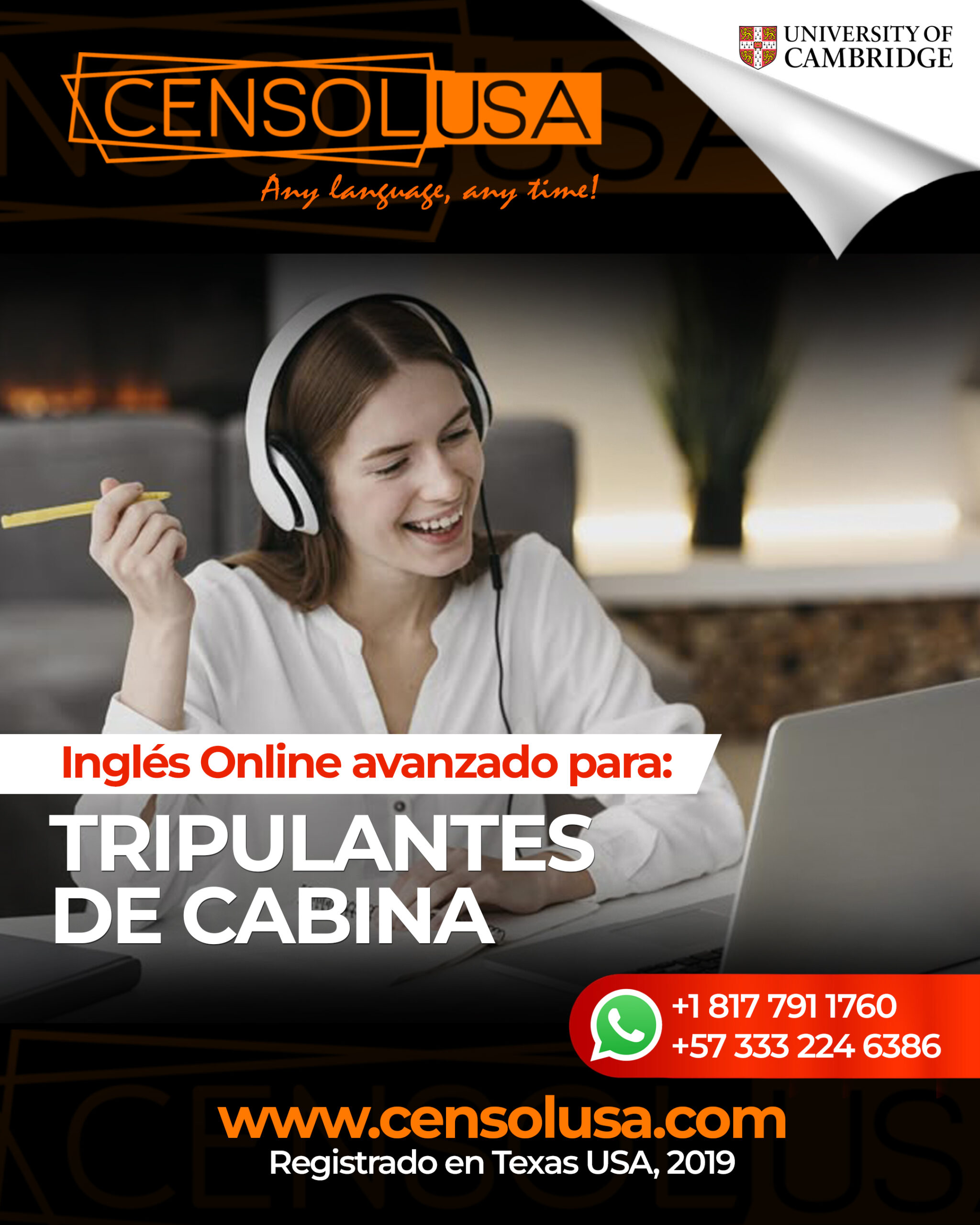 CENSOL USA FLYERS TRIPULANTES DE CABINA